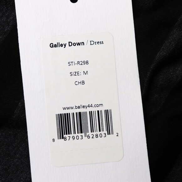 NWT Bailey 44 for Stitch Fix Galley Down Dress Stretch Knit Stripe Charcoal‎ M - Picture 6 of 6